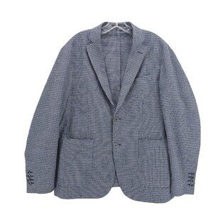 DAVID SADDLER Blazer Jacket Cotton Blend Tollegno Italy Size IT 54 - US 44